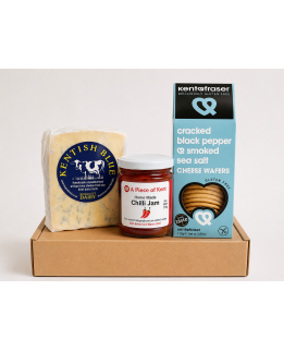 Kentish Blue Cheese, Crackers and Chilli Jam Set Kentish Blue Cheese, Crackers and Chilli Jam Set