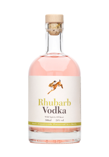 Wild Spirits of Kent Rhubarb Vodka 500ml Bottle Wild Spirits of Kent Rhubarb Vodka 500ml Bottle